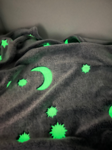 Moon and stars blanket for kids