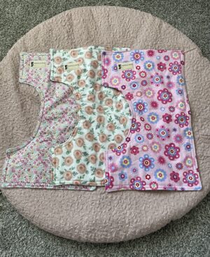 Burp Cloth Trio for girls