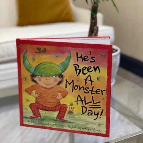 Cover of He’s Been a Monster all Day children's book