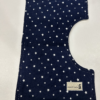 Navy blue burp cloth with white stars